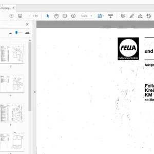 Fella KM165 Rotary mower Parts Manual - PDF