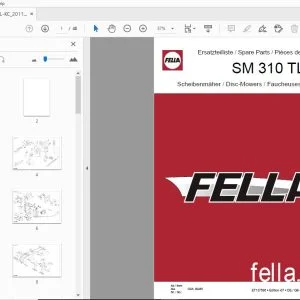 Fella SM 310 TL-KC Disc-Mowers Parts Manual - PDF