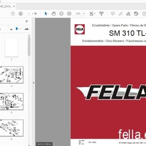Fella SM 310 TL-KC Disc Mowers Parts Manual 2010 - PDF