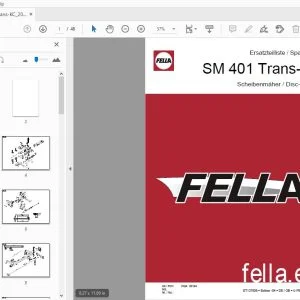 Fella SM 401 Trans-KC Disc-Mowers Parts Manual - PDF