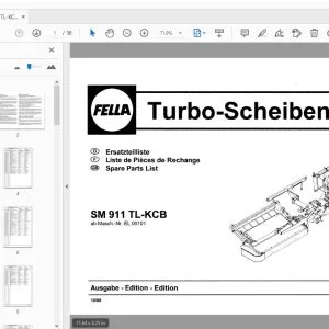 Fella SM 911 TL-KCB Parts Manual - PDF