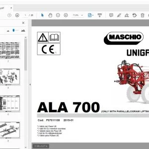 Gaspardo Ala 700 Parts Manual F07011108 - PDF
