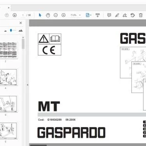 Gaspardo MT Parts Manual G19530255 - PDF