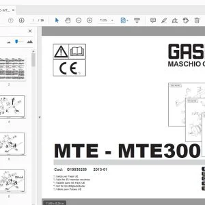 Gaspardo MTE-MTE300 Parts Manual G19530269 - PDF