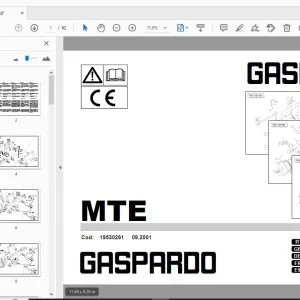 Gaspardo MTE Parts Manual 19530261 - PDF