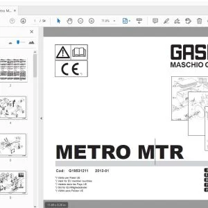 Gaspardo Metro MTR Parts Manual G19531211 - PDF