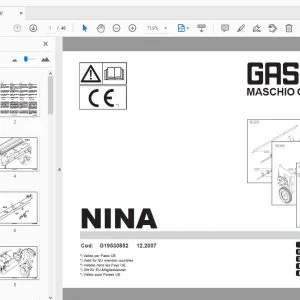 Gaspardo Nina Parts Manual G19530852 - PDF