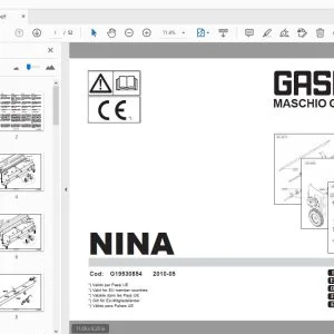 Gaspardo Nina Parts Manual G19530854 - PDF