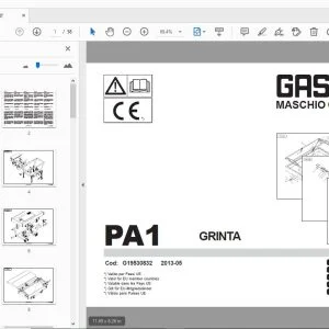 Gaspardo PA1 Grinta Parts Manual G19530832 - PDF