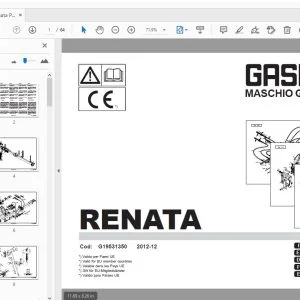 Gaspardo Renata Parts Manual G19531350 - PDF