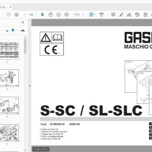 Gaspardo S-SC SL-SLC Parts Manual G19530613 - PDF
