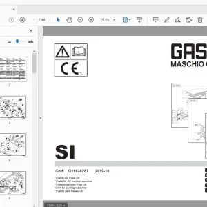 Gaspardo SI Parts Manual G19530287 - PDF