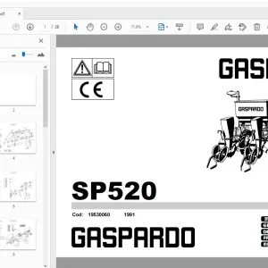 Gaspardo SP520 Parts Manual 19530060 - PDF