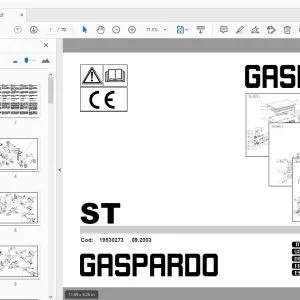 Gaspardo ST Parts Manual 19530273 - PDF