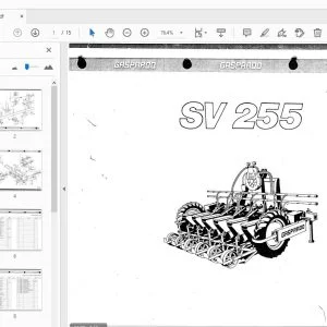 Gaspardo SV255 Parts Manual - PDF
