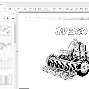 Gaspardo SV260 Parts Manual - PDF