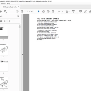 Tadano Crane OC-160M-2-00004 UPPER Parts Manual - PDF DOWNLOAD