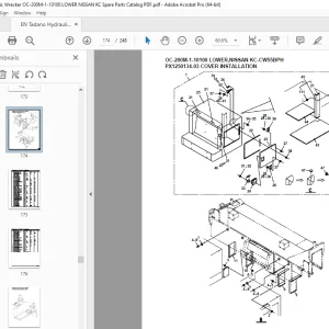 Tadano Crane OC-200M-1-10100 LOWER,NISSAN KC-CW55BPH Parts Manual PDF