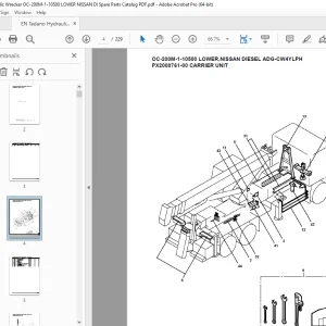 Tadano Crane OC-200M-1-10500 LOWER,NISSAN DIESEL ADG-CW4YLPH Parts Manual PDF