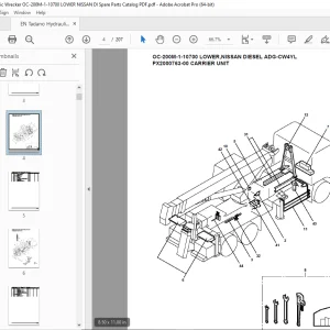 Tadano Crane OC-200M-1-10700 LOWER,NISSAN DIESEL ADG-CW4YL Parts Manual PDF