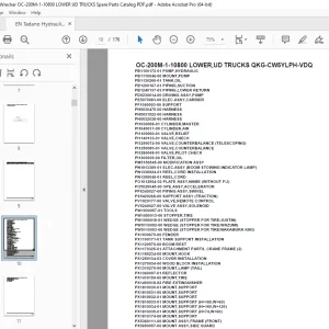 Tadano Crane OC-200M-1-10800 LOWER,UD TRUCKS QKG-CW5YLPH-VDQ Parts Manual PDF