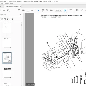 Tadano Crane OC-200M-1-10900 LOWER,UD TRUCKS QKG-CW5YLPH-VDQ Parts Manual PDF
