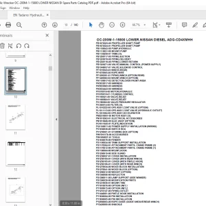 Tadano Crane OC-200M-1-15800 LOWER,NISSAN DIESEL ADG-CD4XMHH Parts Manual PDF
