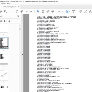 Tadano Crane OC-200M-1-40700 LOWER,ISUZU KL-CYZ73Q3 Parts Manual - PDF DOWNLOAD