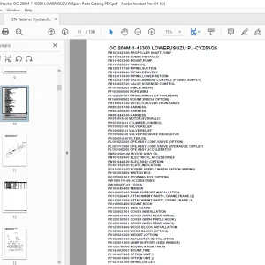 Tadano Crane OC-200M-1-45300 LOWER,ISUZU PJ-CYZ51Q5 Parts Manual PDF