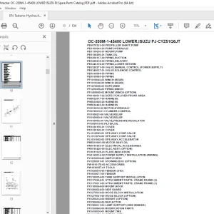 Tadano Crane OC-200M-1-45400 LOWER,ISUZU PJ-CYZ51Q6JT Parts Manual - PDF DOWNLOAD