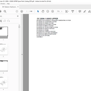 Tadano Crane OC-200N-1-00003 UPPER Parts Manual - PDF DOWNLOAD
