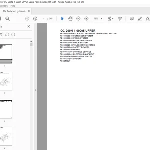 Tadano Crane OC-200N-1-00005 UPPER Parts Manual - PDF DOWNLOAD