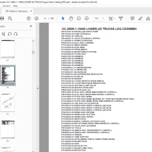 Tadano Crane OC-200N-1-10400 LOWER,UD TRUCKS LDG-CD5XMMH Parts Manual PDF