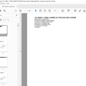 Tadano Crane OC-200N-1-10200 LOWER,NISSAN DIESEL ADG-CD4XMH Parts Manual - PDF