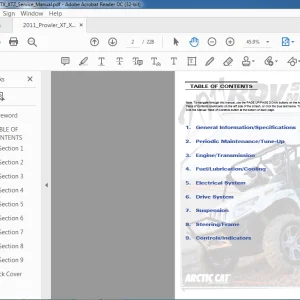 2011 Arctic Cat Prowler XT XTZ XTZ Service Manual - PDF DOWNLOAD