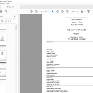 Atlet Forklift U Tergo Series MASTER MANUAL 119195 - PDF DOWNLOAD