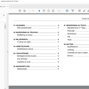 Atlet Forklift ULS Tergo Series Instruktions manual - PDF DOWNLOAD