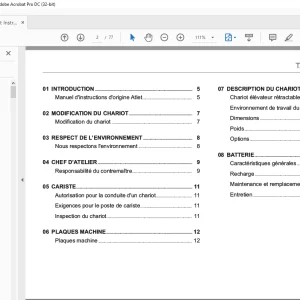 Atlet Forklift ULS Tergo Series MANUEL D'UTILISATION- PDF DOWNLOAD
