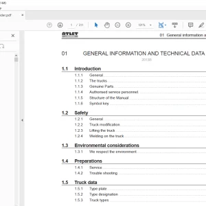 Atlet Forklift ULS Tergo Series Service Manual - PDF DOWNLOAD