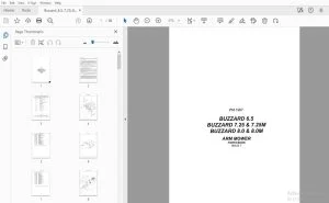 BOMFORD BUZZARD 6.5 BUZZARD 7.25 & 7.25M BUZZARD 8.0 & 8.0M ARM MOWER PARTS MANUAL - PDF