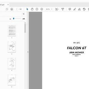 BOMFORD FALCON 6T ARM MOWER PARTS MANUAL - PDF DOWNLOAD