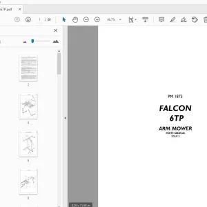 BOMFORD FALCON 6TP ARM MOWER PARTS MANUAL - PDF DOWNLOAD