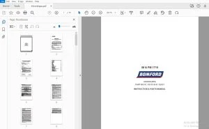 BOMFORD IM & PM 1710 Microklippa INSTRUCTION & PARTS MANUAL - PDF