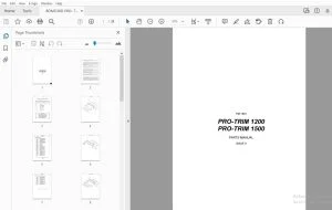 BOMFORD PRO- TRIM 1200 PRO- TRIM 1500 PARTS MANUAL - PDF DOWNLOAD