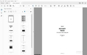 BOMFORD ROTARY HEAD 1.5m Rotary Chain Cutting Unit PARTS MANUAL - PDF