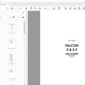 Bomford Falcon 5 & 5.5 Arm Mower Parts Manual - PDF DOWNLOAD