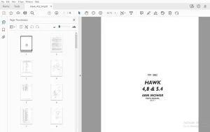 Bomford HAWK 4,8 & 5.4 ARM MOWER Parts Manual - PDF