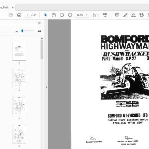 Bomford Highwayman Bushwhacker Parts Manual - PDF DOWNLOAD