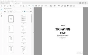 Bomford TRI-WING 6000 Flex Wing Mowers Parts Manual - PDF