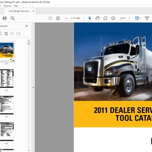 Caterpillar Dealer Service Tool Catalog Manual 2011 - PDF DOWNLOAD
